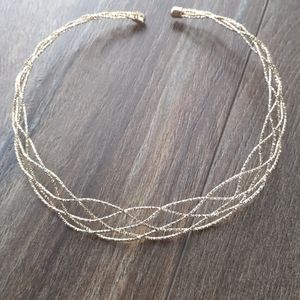 🔥3/$10 Shiny Gold Tone Choker Necklace